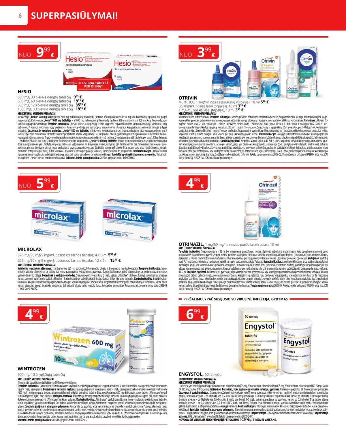 Norfa vaistinė - Norfa vaistinė akcijų leidinys | 2025-11-01 - 2025-11-30 6 puslapis