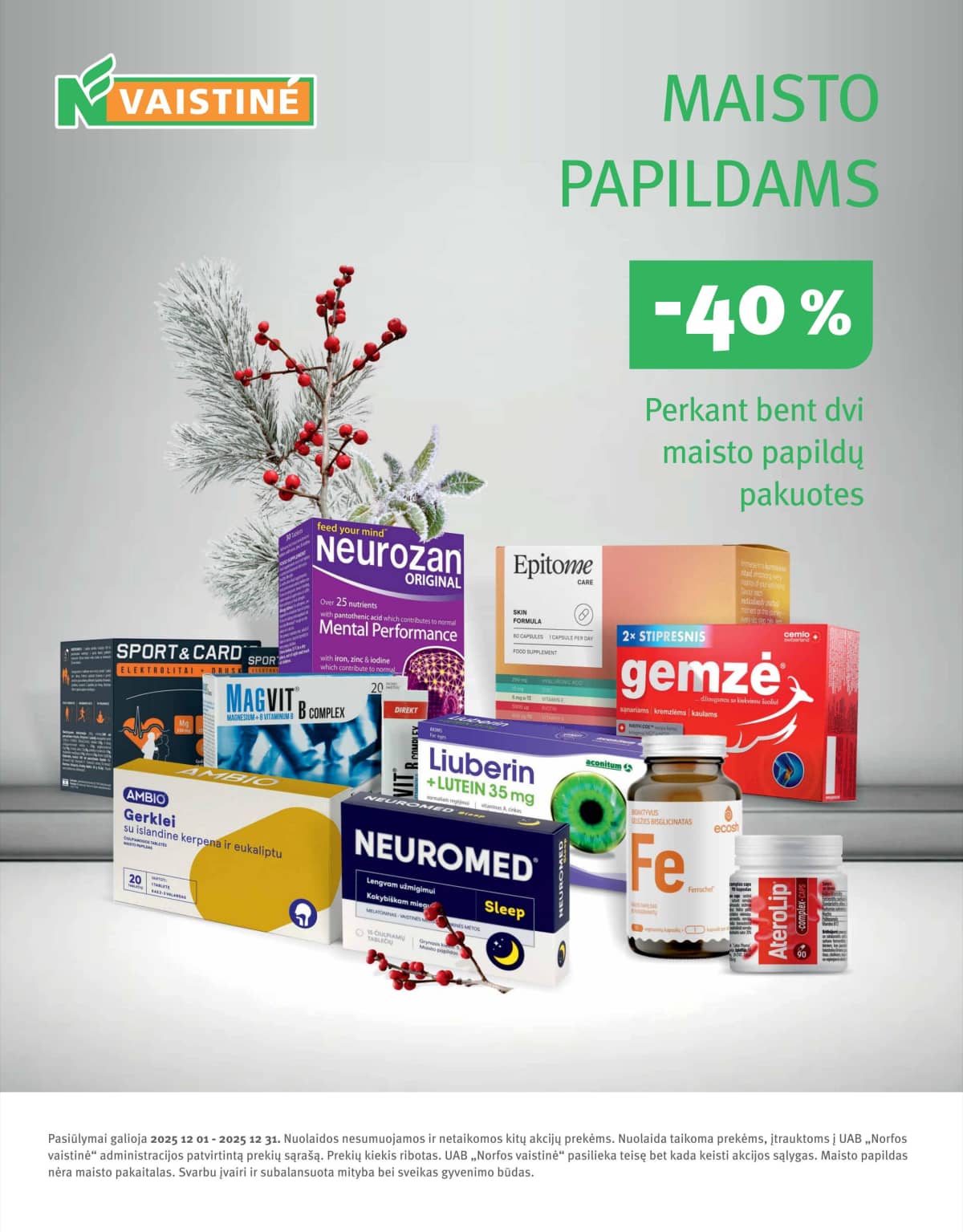 Norfa vaistinė - NORFOS VAISTINĖS gruodžio mėnesio leidinys 32 puslapis