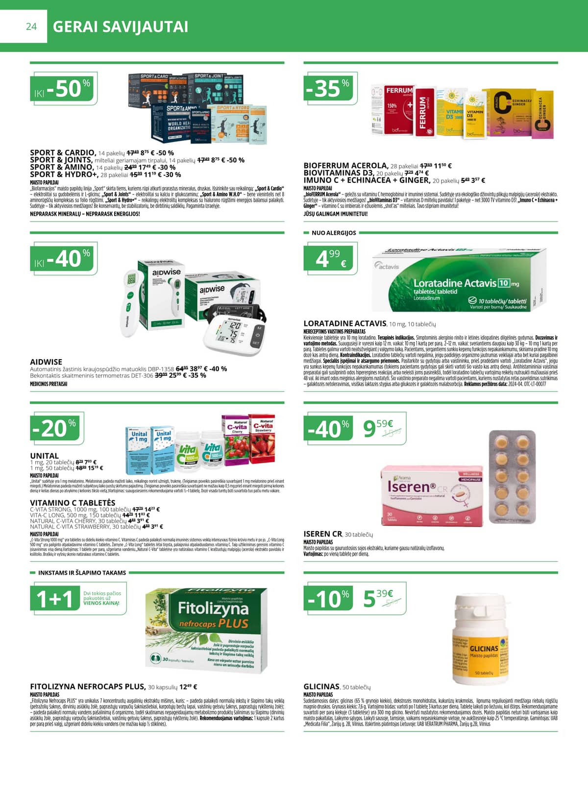 Norfa vaistinė - NORFOS VAISTINĖS sausio mėnesio leidinys 24 puslapis