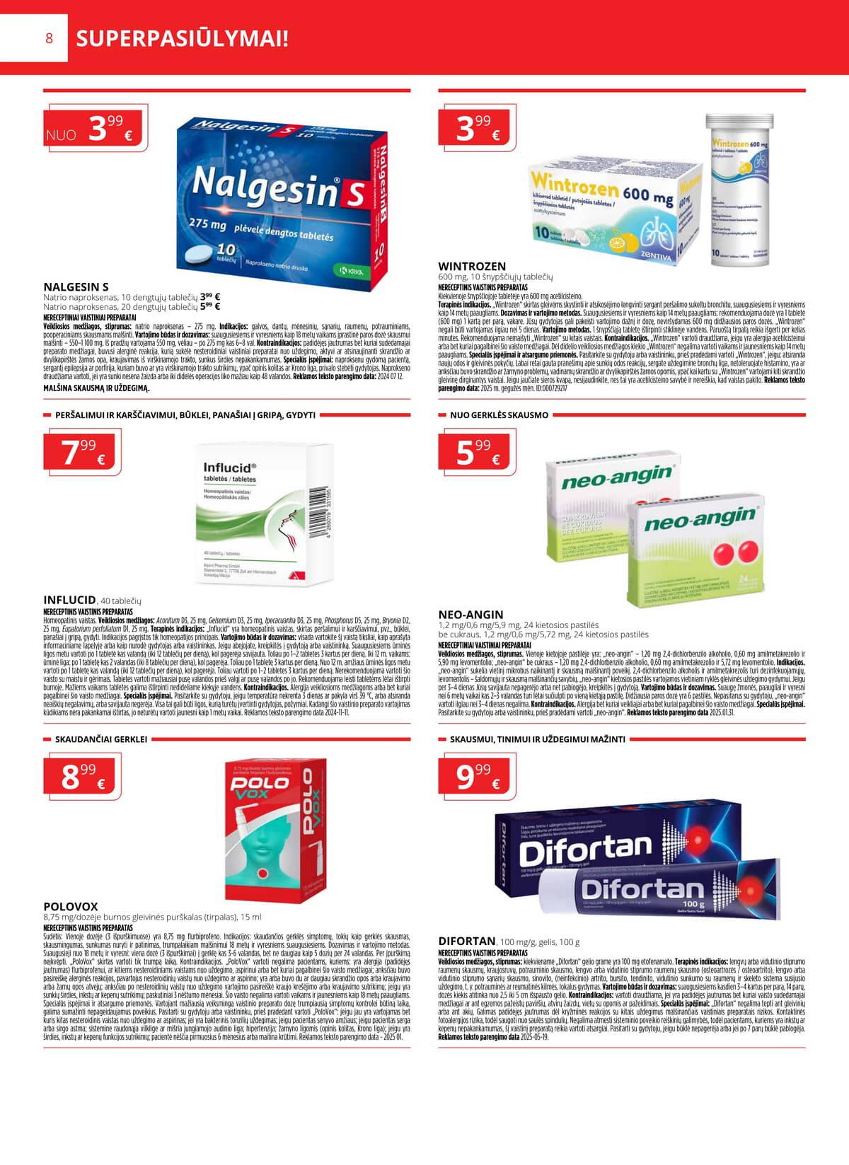 Norfa vaistinė - NORFOS VAISTINĖS sausio mėnesio leidinys 8 puslapis