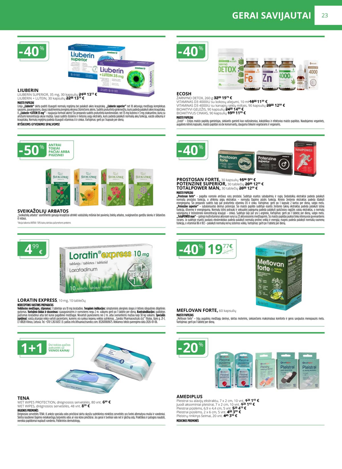 Norfa vaistinė - NORFOS VAISTINĖS vasario mėnesio leidinys 23 puslapis