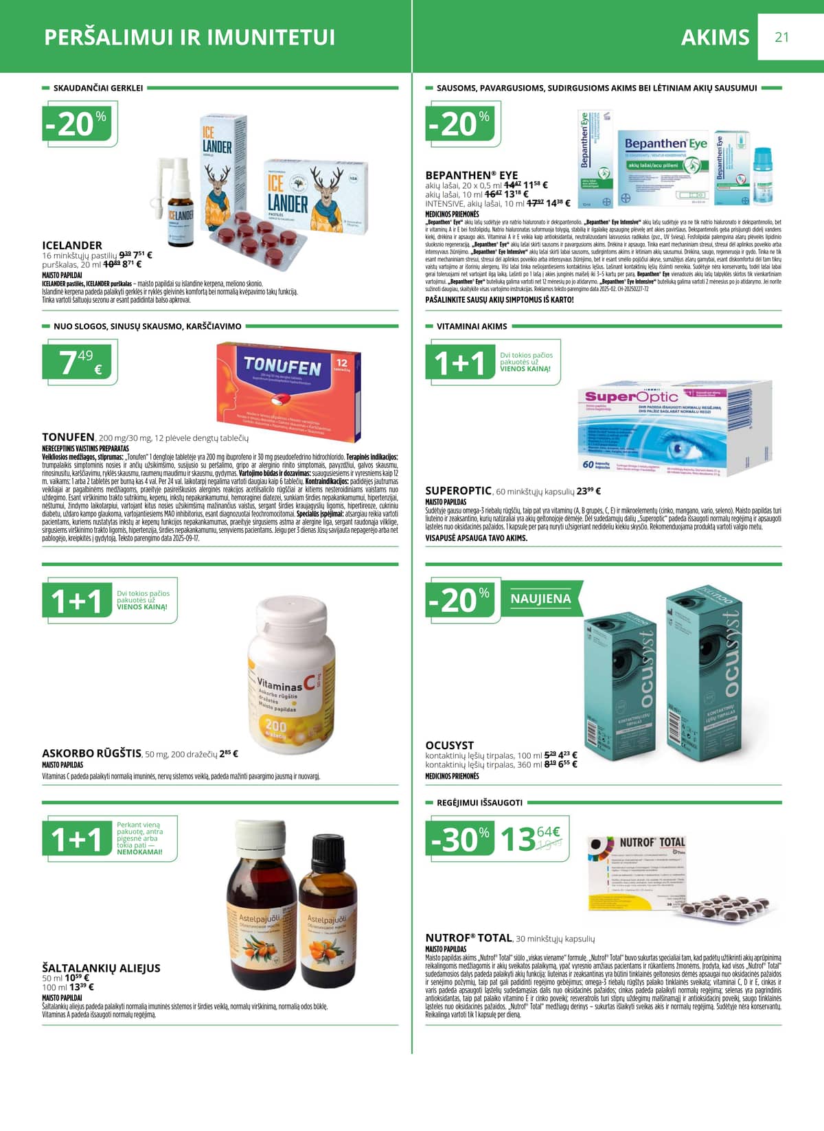 Norfa vaistinė - NORFOS VAISTINĖS kovo mėnesio leidinys 21 puslapis