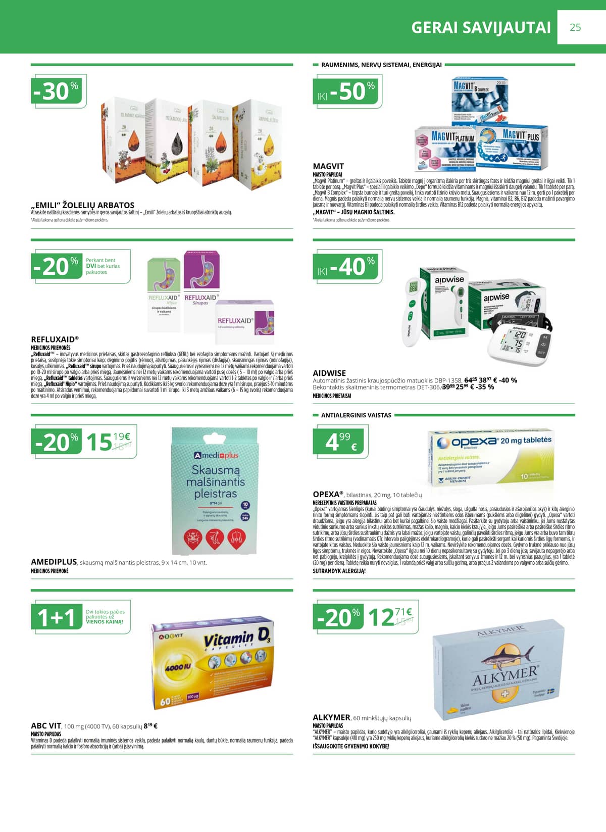 Norfa vaistinė - NORFOS VAISTINĖS kovo mėnesio leidinys 25 puslapis