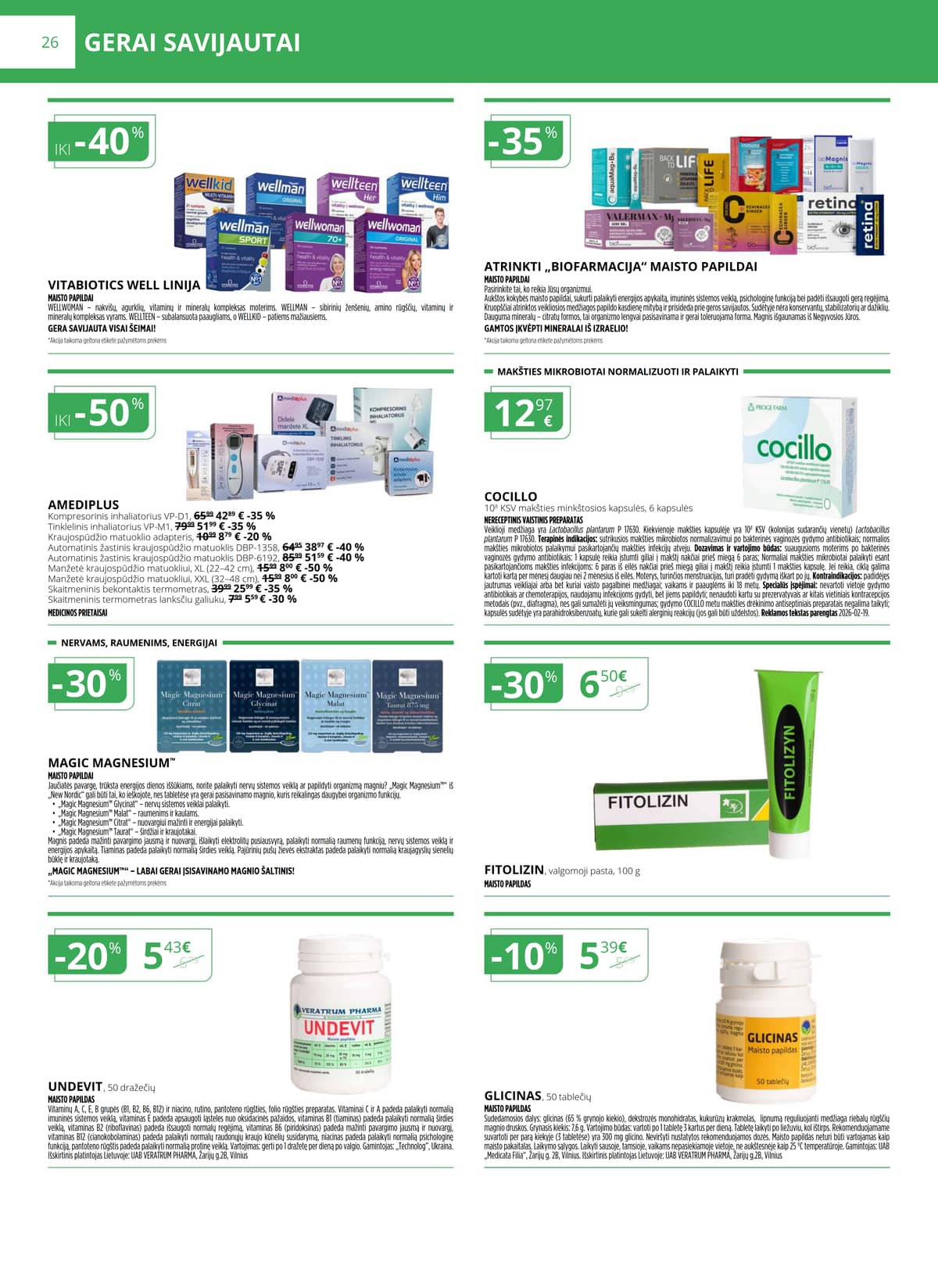 Norfa vaistinė - NORFOS VAISTINĖS kovo mėnesio leidinys 26 puslapis