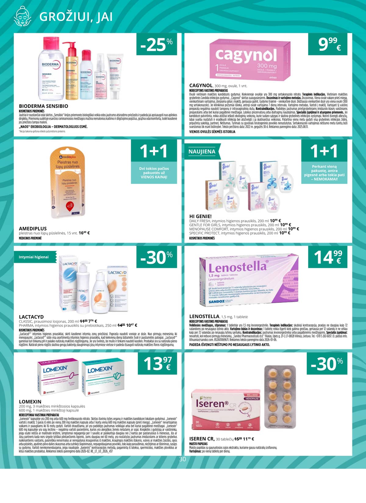 Norfa vaistinė - NORFOS VAISTINĖS kovo mėnesio leidinys 30 puslapis