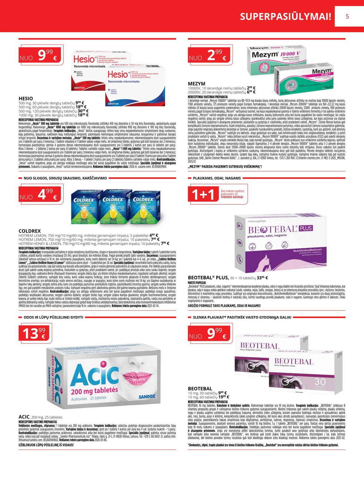 Norfa vaistinė - NORFOS VAISTINĖS kovo mėnesio leidinys 5 puslapis