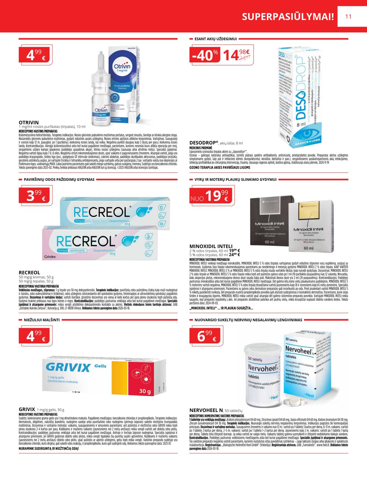 Norfa vaistinė - NORFOS VAISTINĖS balandžio mėnesio leidinys 11 puslapis