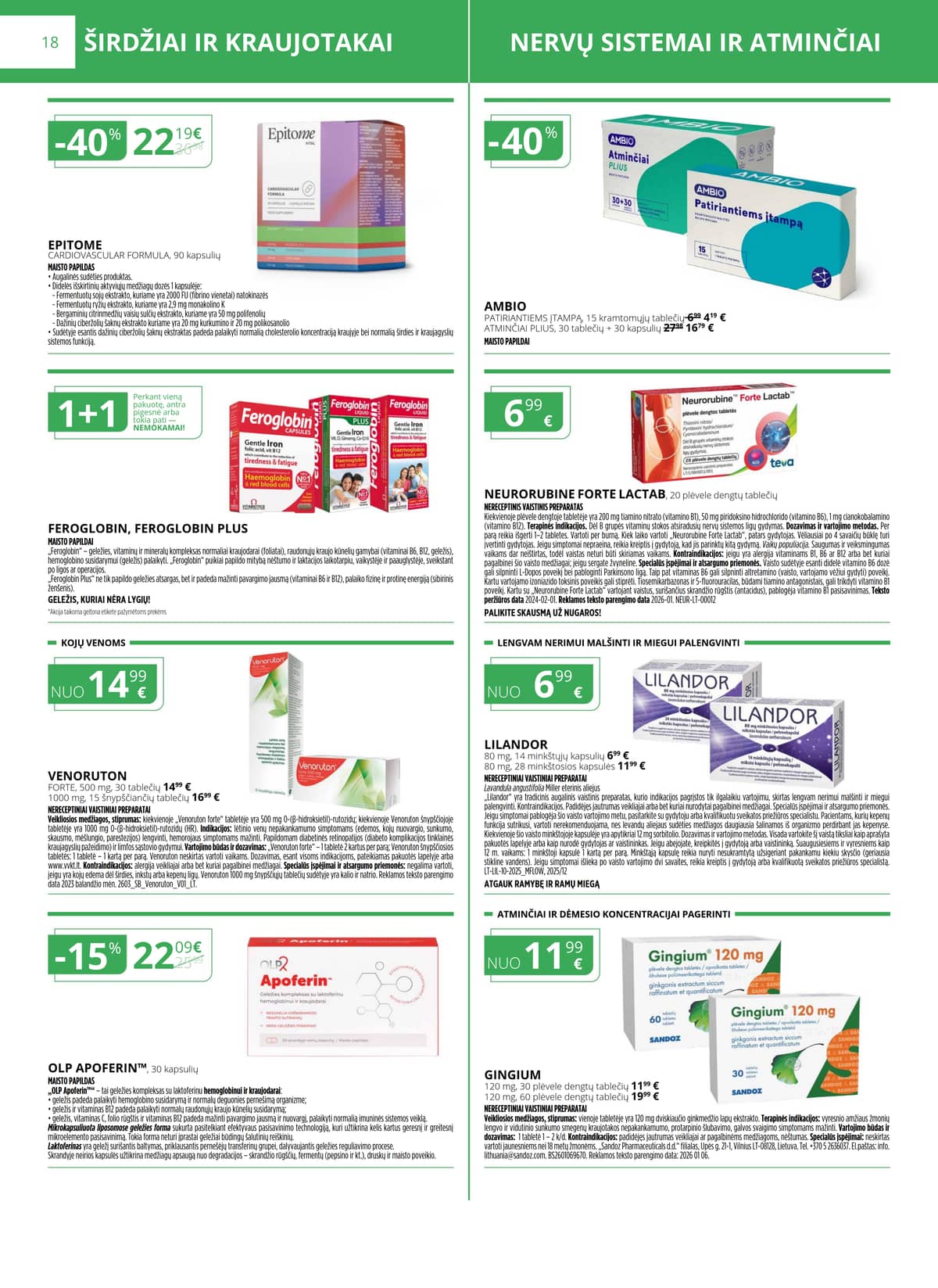 Norfa vaistinė - NORFOS VAISTINĖS balandžio mėnesio leidinys 18 puslapis