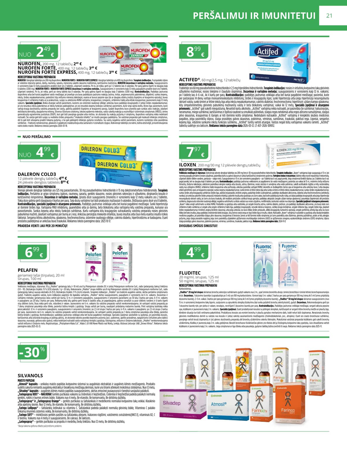 Norfa vaistinė - NORFOS VAISTINĖS balandžio mėnesio leidinys 21 puslapis