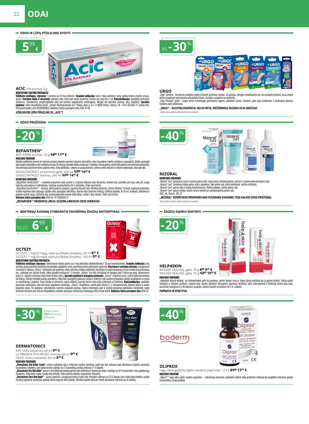 Norfa vaistinė - NORFOS VAISTINĖS balandžio mėnesio leidinys 22 puslapis