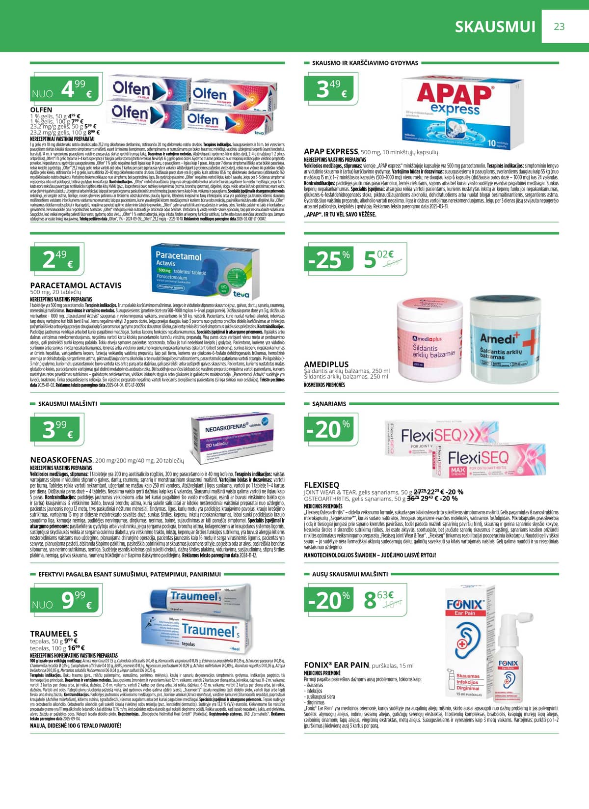 Norfa vaistinė - NORFOS VAISTINĖS balandžio mėnesio leidinys 23 puslapis