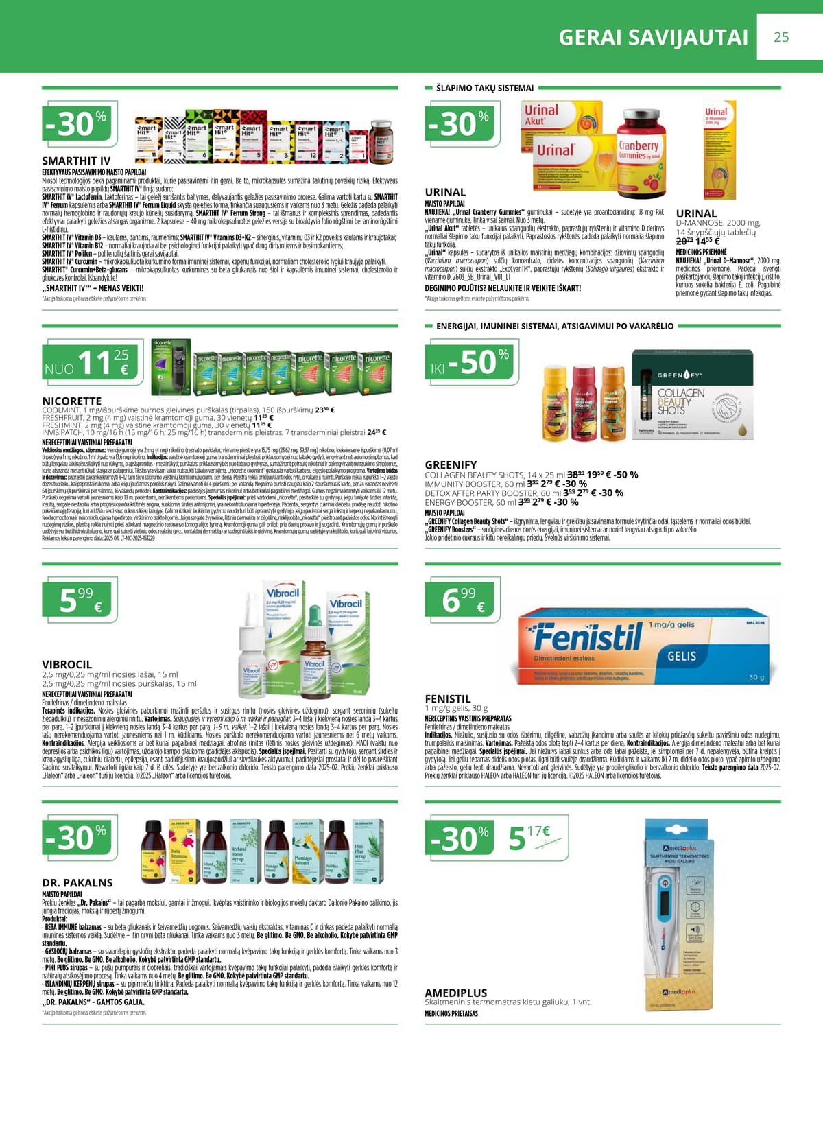 Norfa vaistinė - NORFOS VAISTINĖS balandžio mėnesio leidinys 25 puslapis