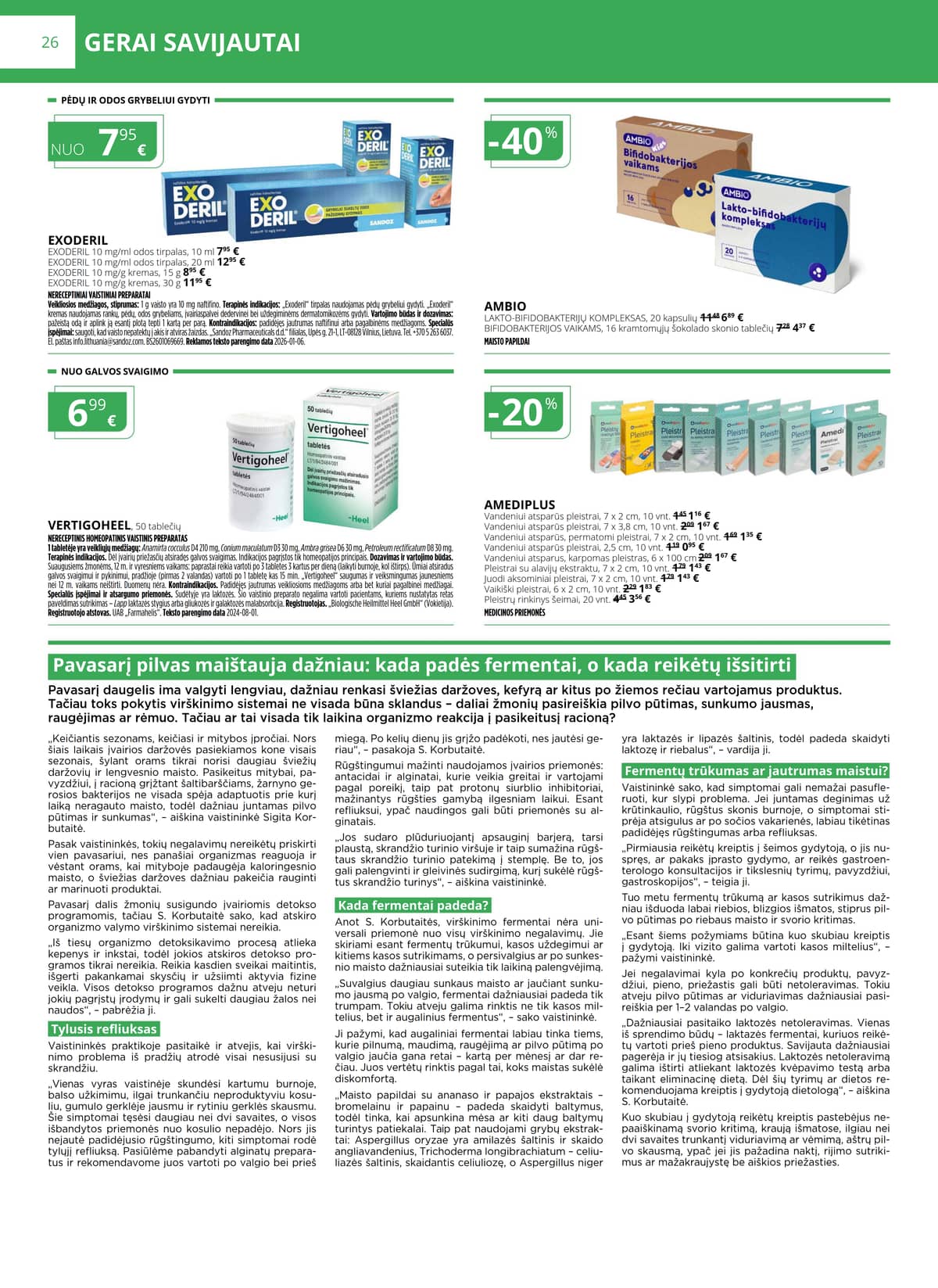 Norfa vaistinė - NORFOS VAISTINĖS balandžio mėnesio leidinys 26 puslapis