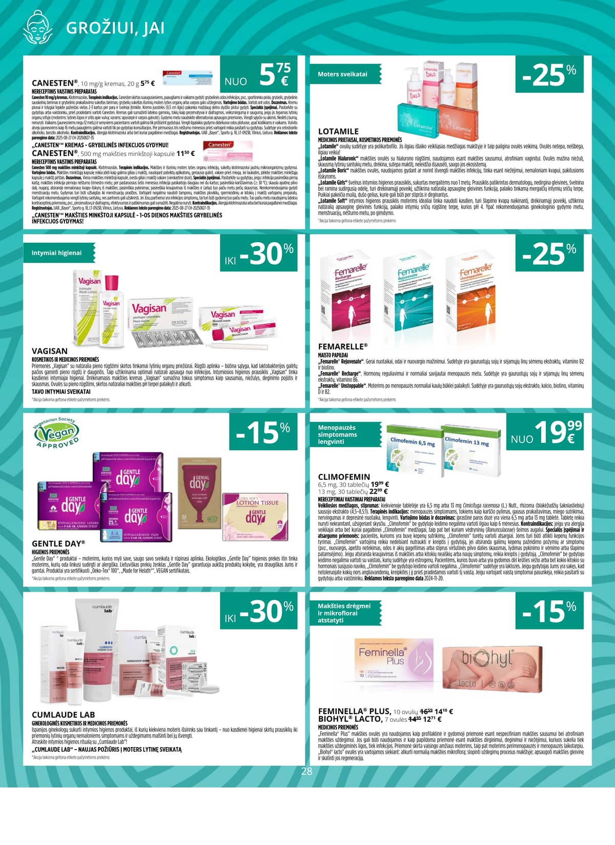 Norfa vaistinė - NORFOS VAISTINĖS balandžio mėnesio leidinys 28 puslapis