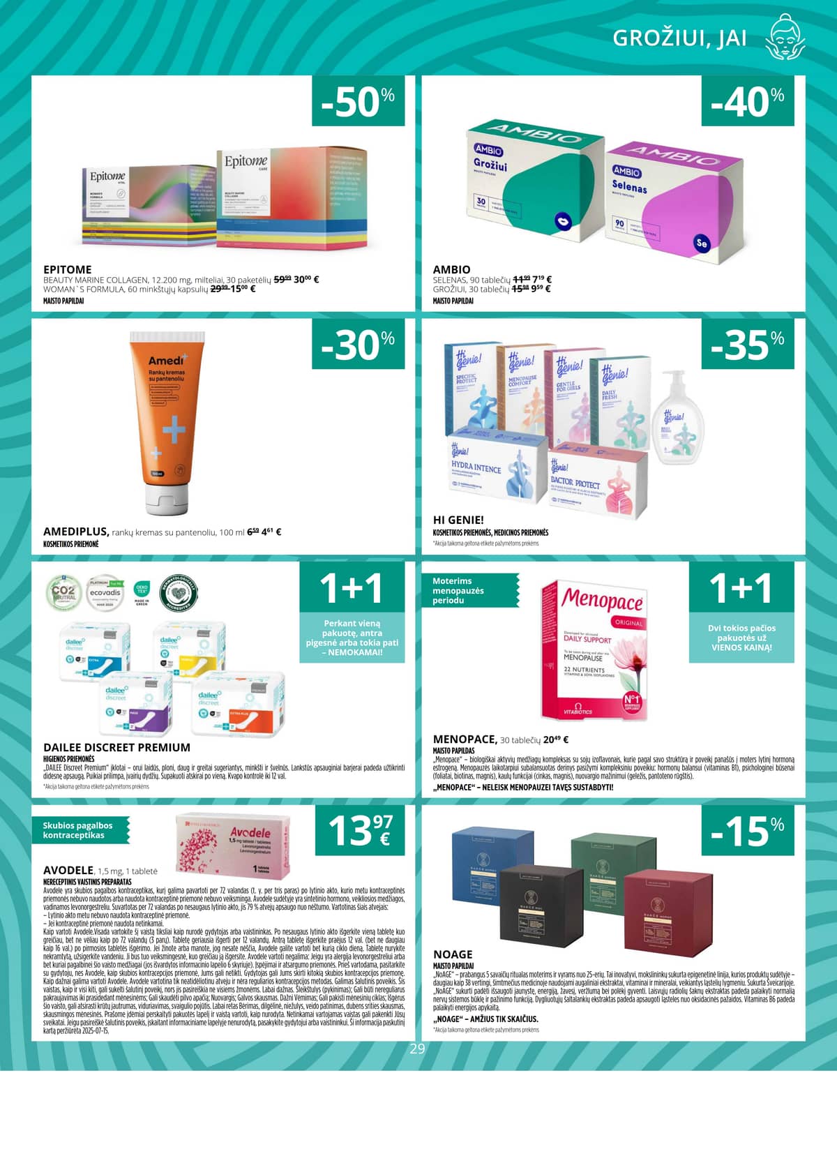 Norfa vaistinė - NORFOS VAISTINĖS balandžio mėnesio leidinys 29 puslapis