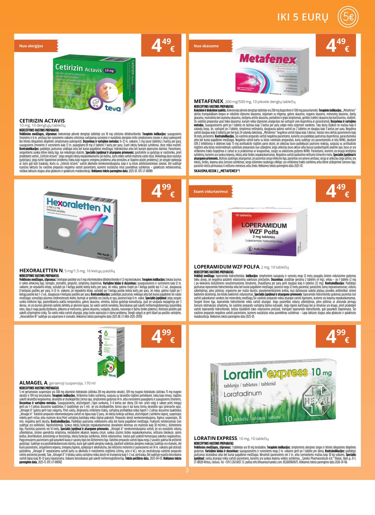 Norfa vaistinė - NORFOS VAISTINĖS balandžio mėnesio leidinys 3 puslapis