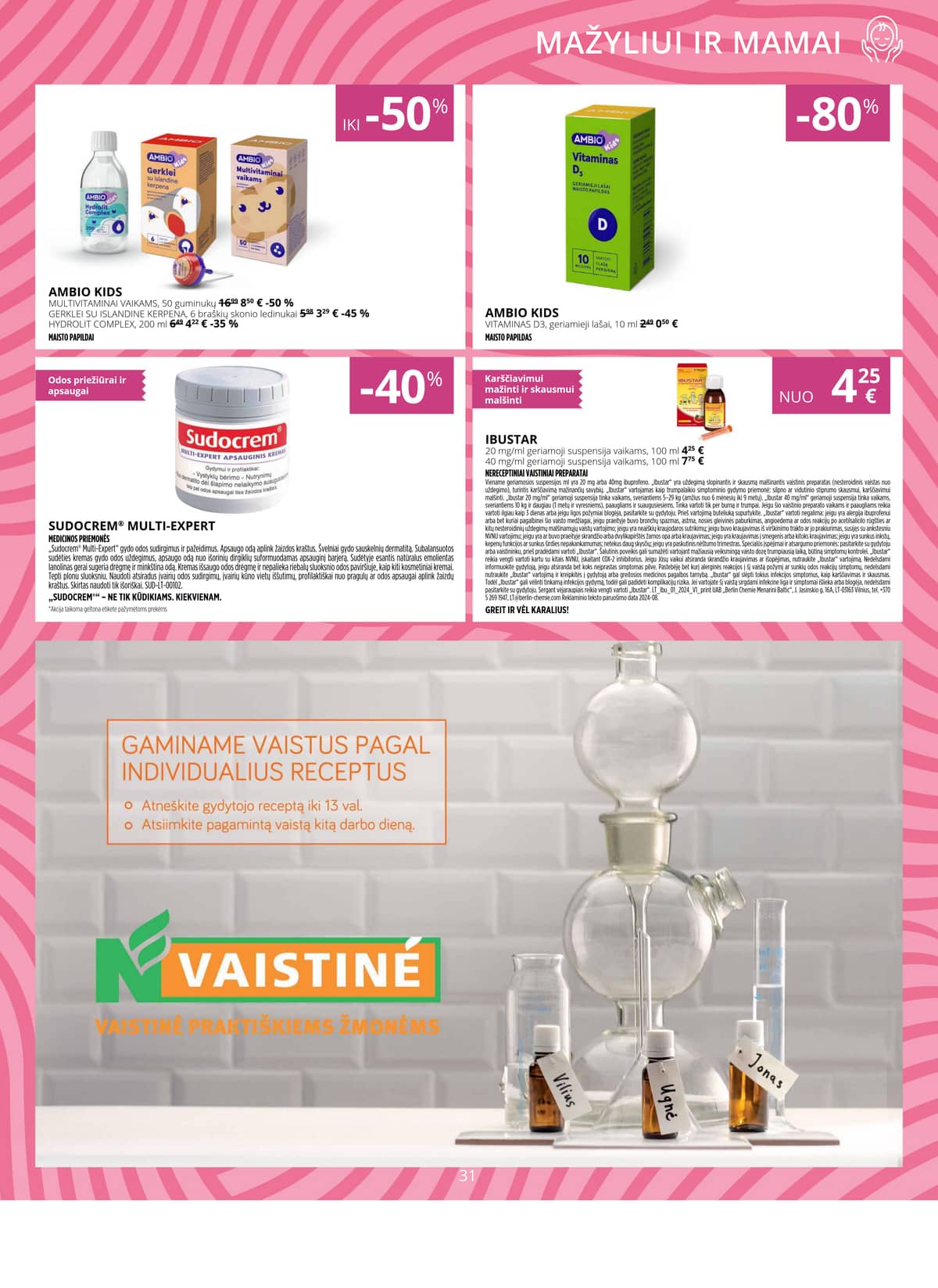 Norfa vaistinė - NORFOS VAISTINĖS balandžio mėnesio leidinys 31 puslapis