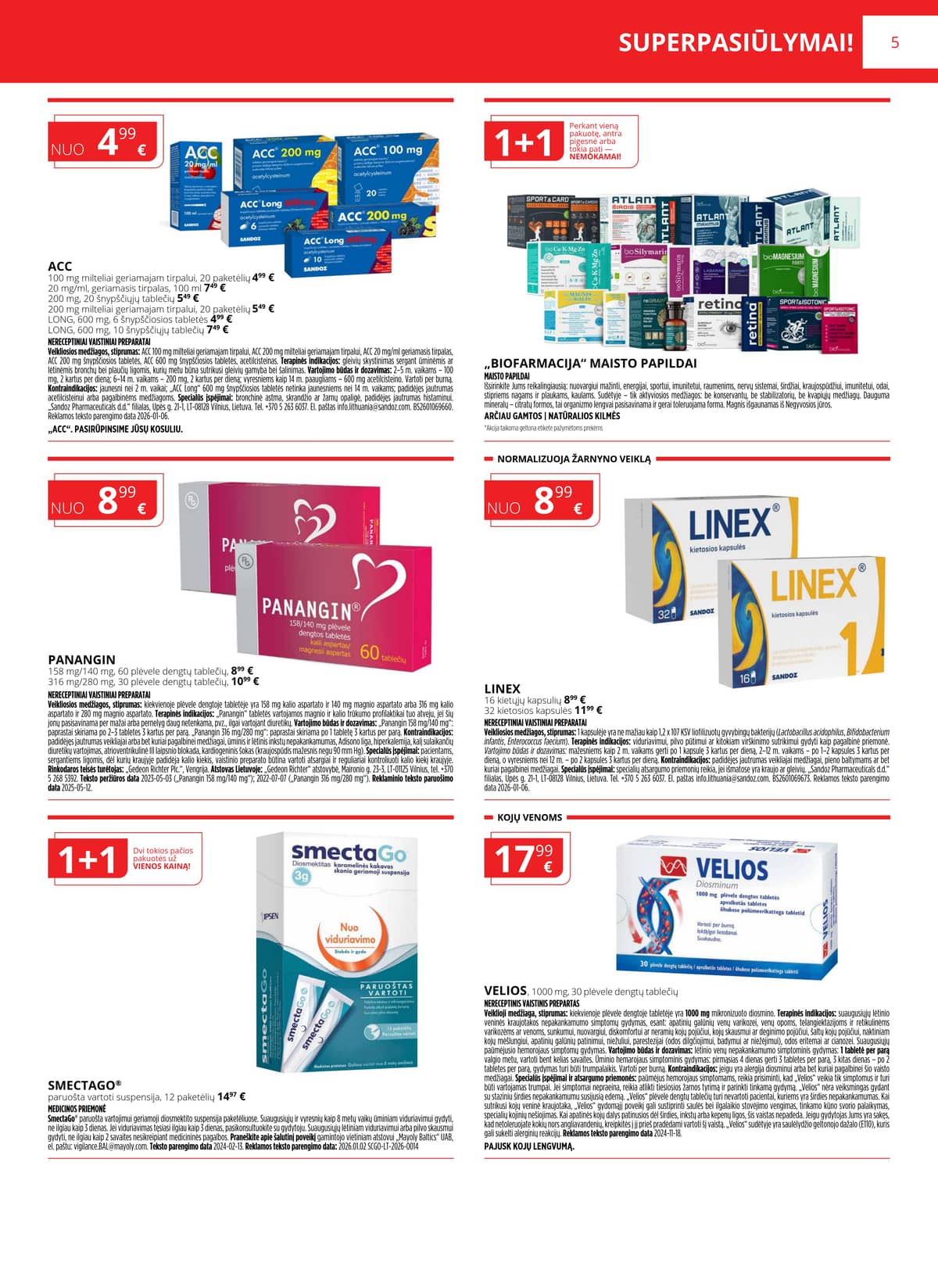 Norfa vaistinė - NORFOS VAISTINĖS balandžio mėnesio leidinys 5 puslapis