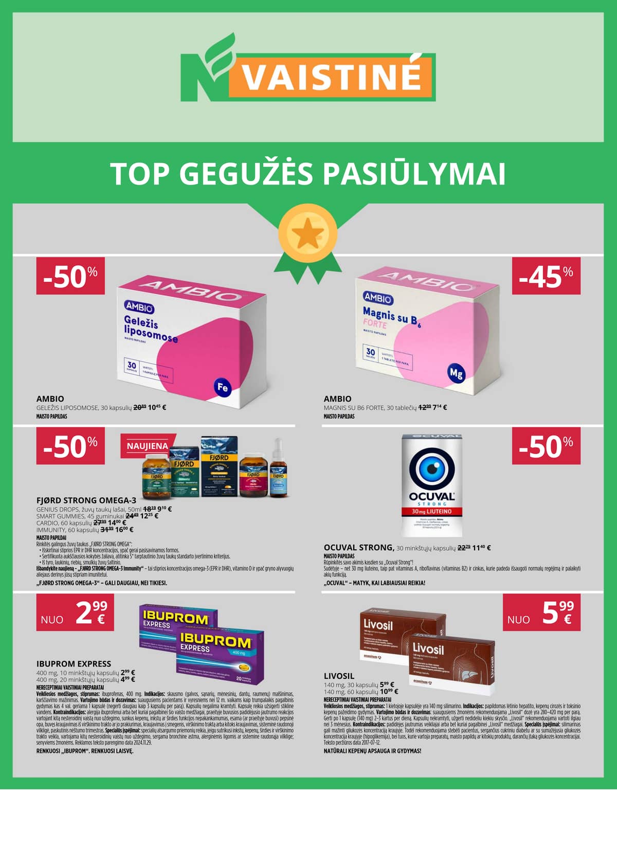Norfa vaistinė - NORFOS VAISTINĖS gegužės mėnesio leidinys 1 puslapis