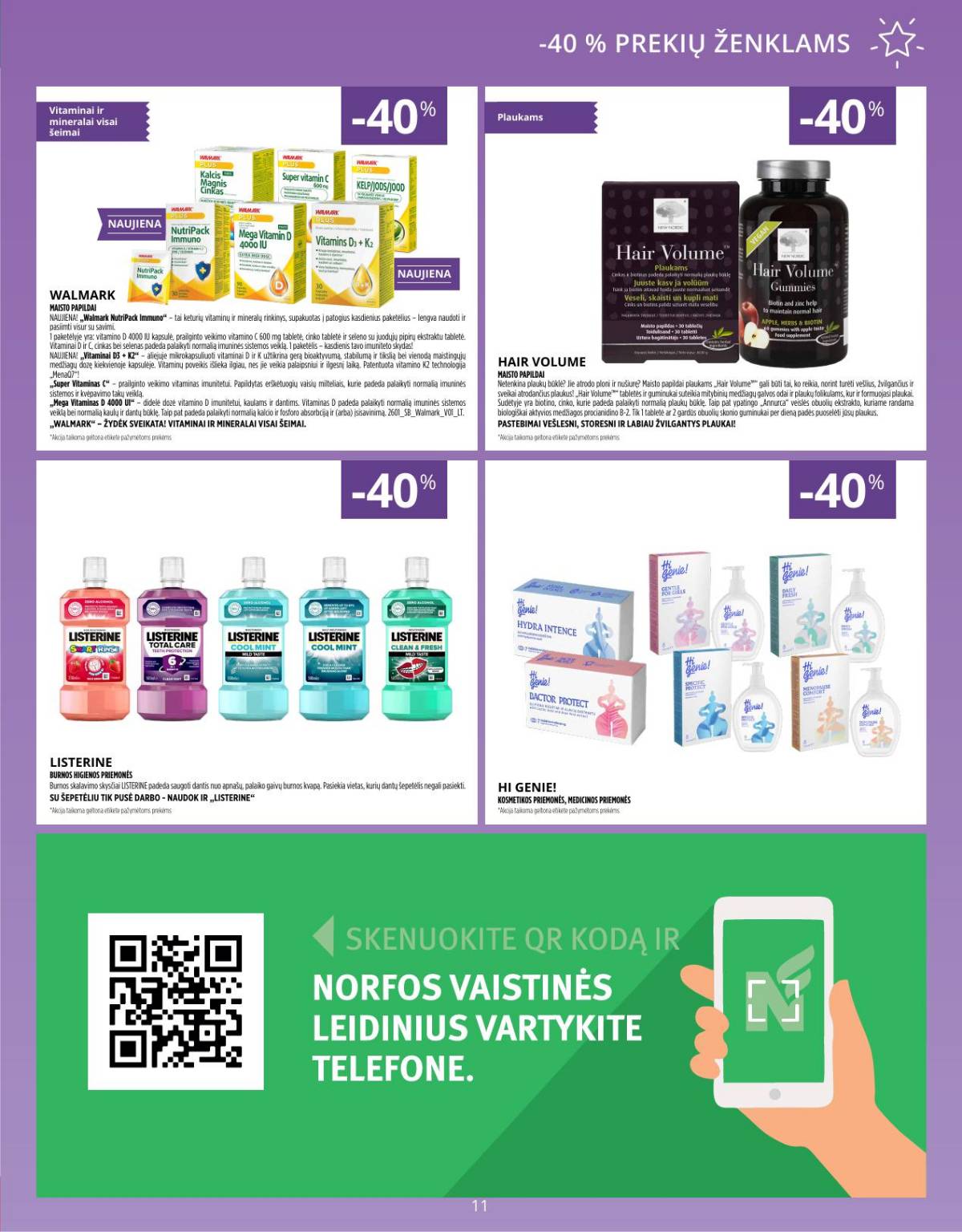 Norfa vaistinė - Norfa vaistinė akcijų leidinys | 2026-06-01 - 2026-06-30 11 puslapis