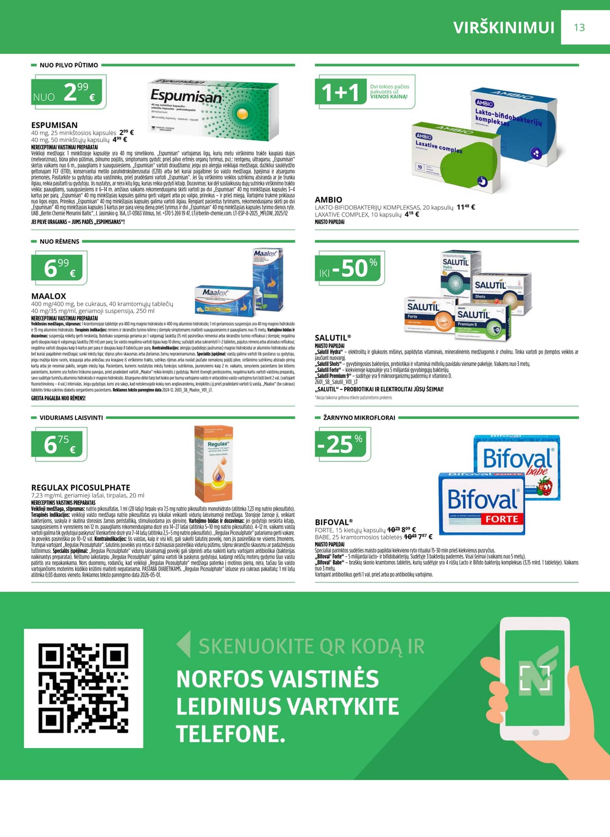 Norfa vaistinė - NORFOS VAISTINĖS liepos mėnesio leidinys 13 puslapis