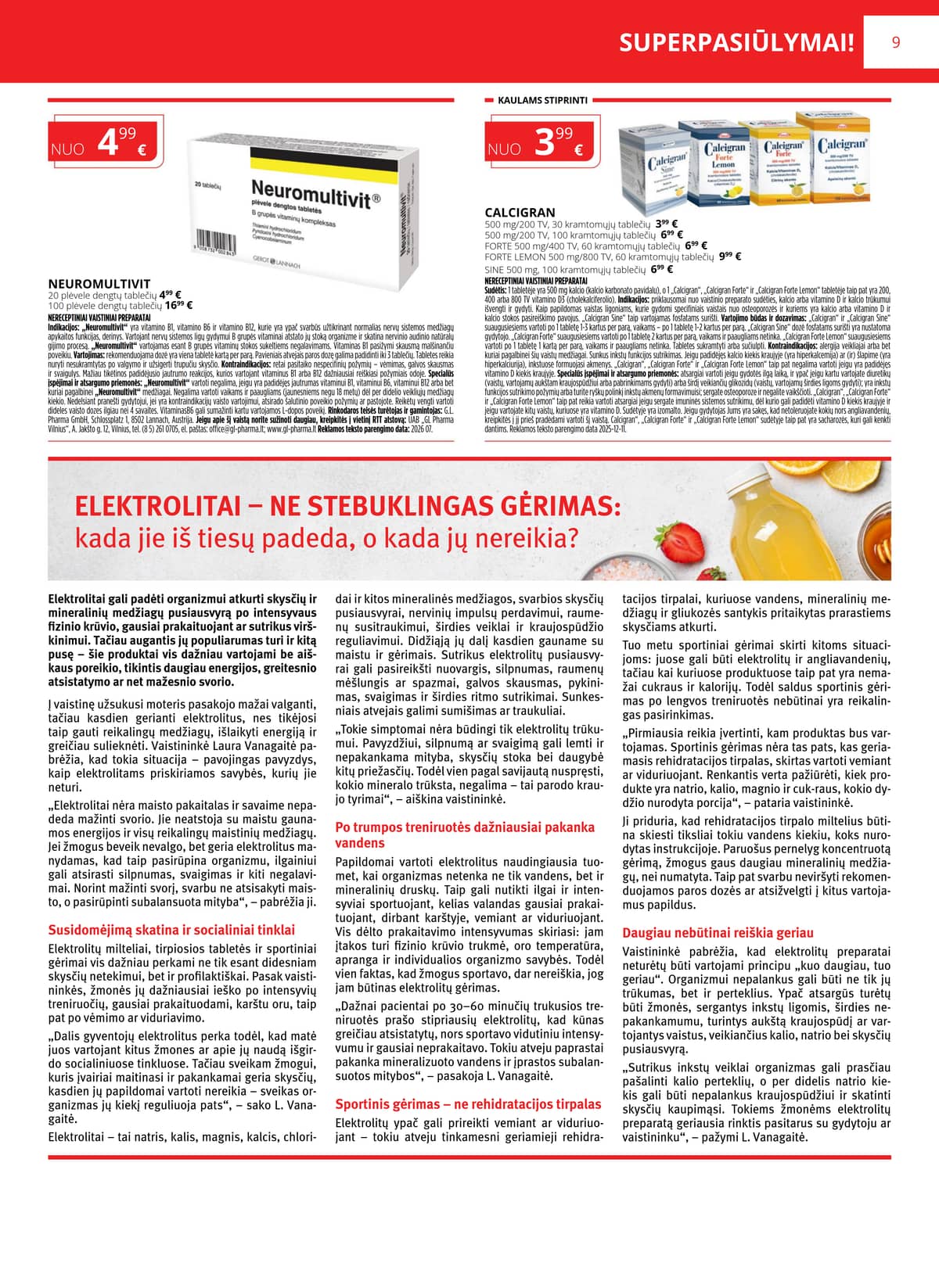 Norfa vaistinė - NORFOS VAISTINĖS rugpjūčio mėnesio leidinys 9 puslapis