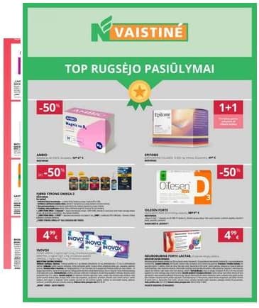 Norfa vaistinė - NORFA vaistinė rugsėjo mėn. akcijų leidinys | 2026-09-01 - 2026-09-30 2026-09-01 – 2026-09-30