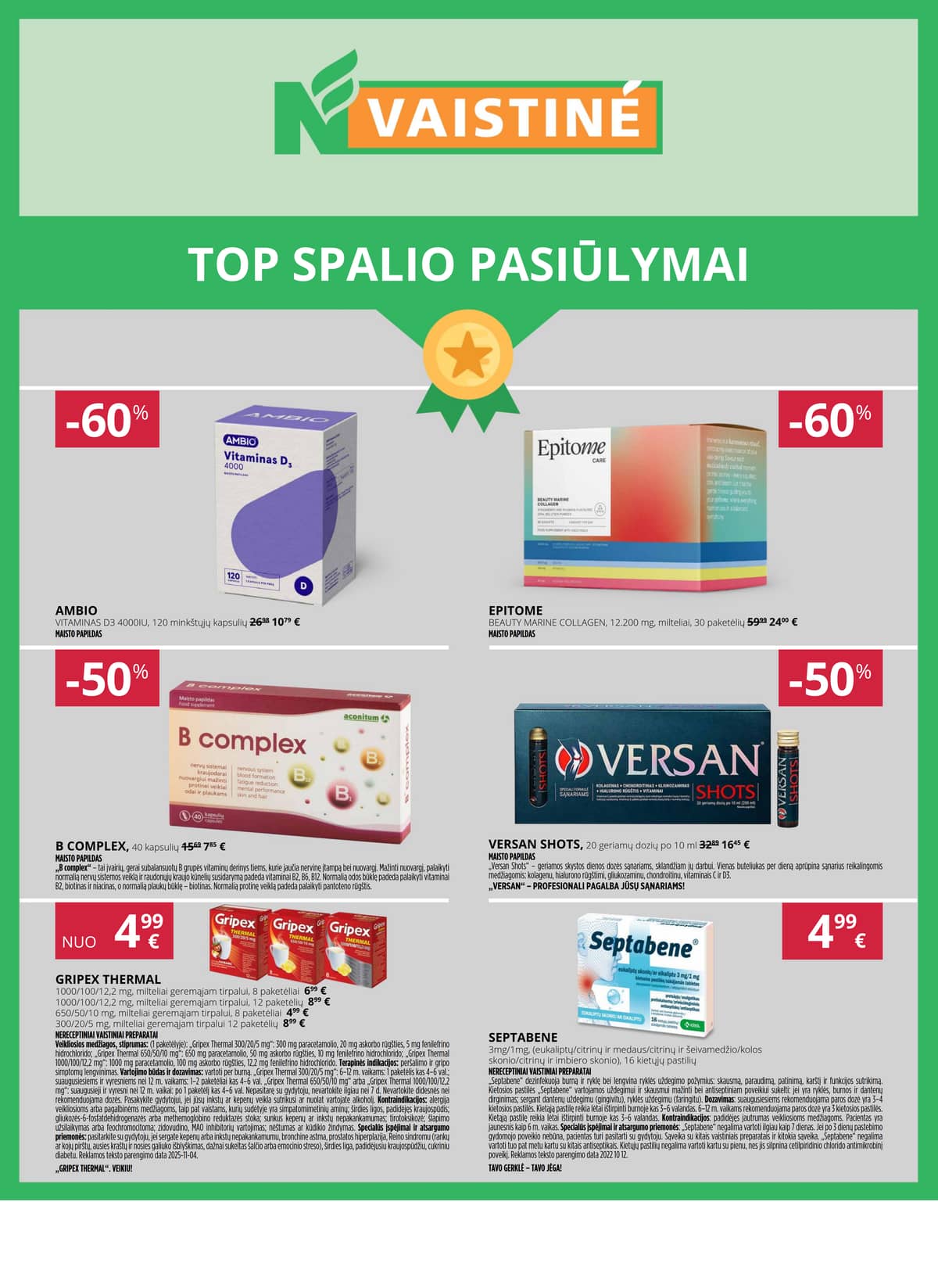Norfa vaistinė - NORFOS VAISTINĖS SPALIO mėnesio leidinys 1 puslapis