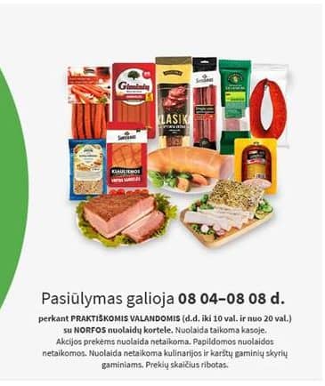 Norfa - NORFA nuolaidos PRAKTIŠKOMIS VALANDOMIS 2025-08-04 – 2025-08-08