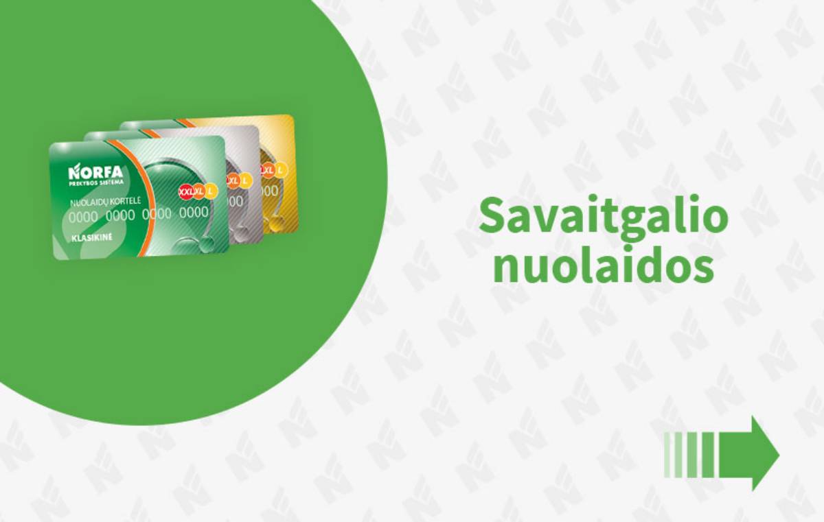 Norfa - Norfa savaitgalio akcijos | 2025-08-15 - 2025-08-17 1 puslapis