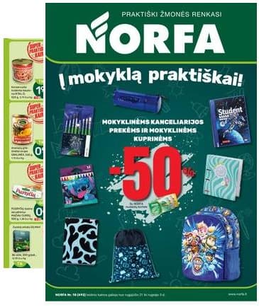 Norfa - Akcijų leidinys NORFA Nr. 18 (492) 2025-08-21 – 2025-09-03