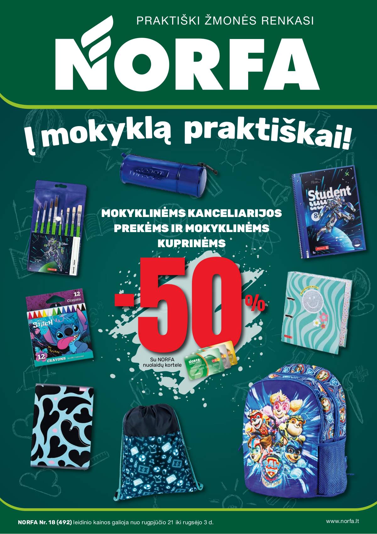 Norfa - Akcijų leidinys NORFA Nr. 18 (492) 1 puslapis