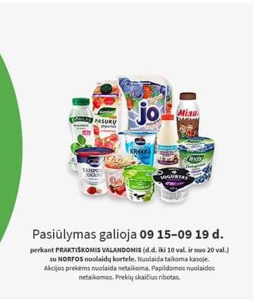 Norfa - NORFA nuolaidos PRAKTIŠKOMIS VALANDOMIS 2025-09-15 – 2025-09-19