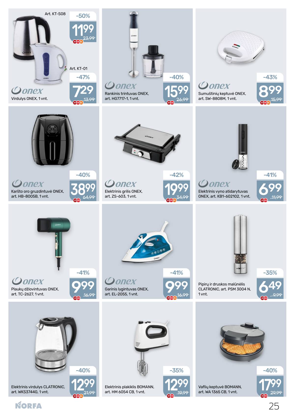 Norfa - NORFA Akcijų leidinys  Nr. 23 | 2025-10-30 - 2025-11-12 25 puslapis