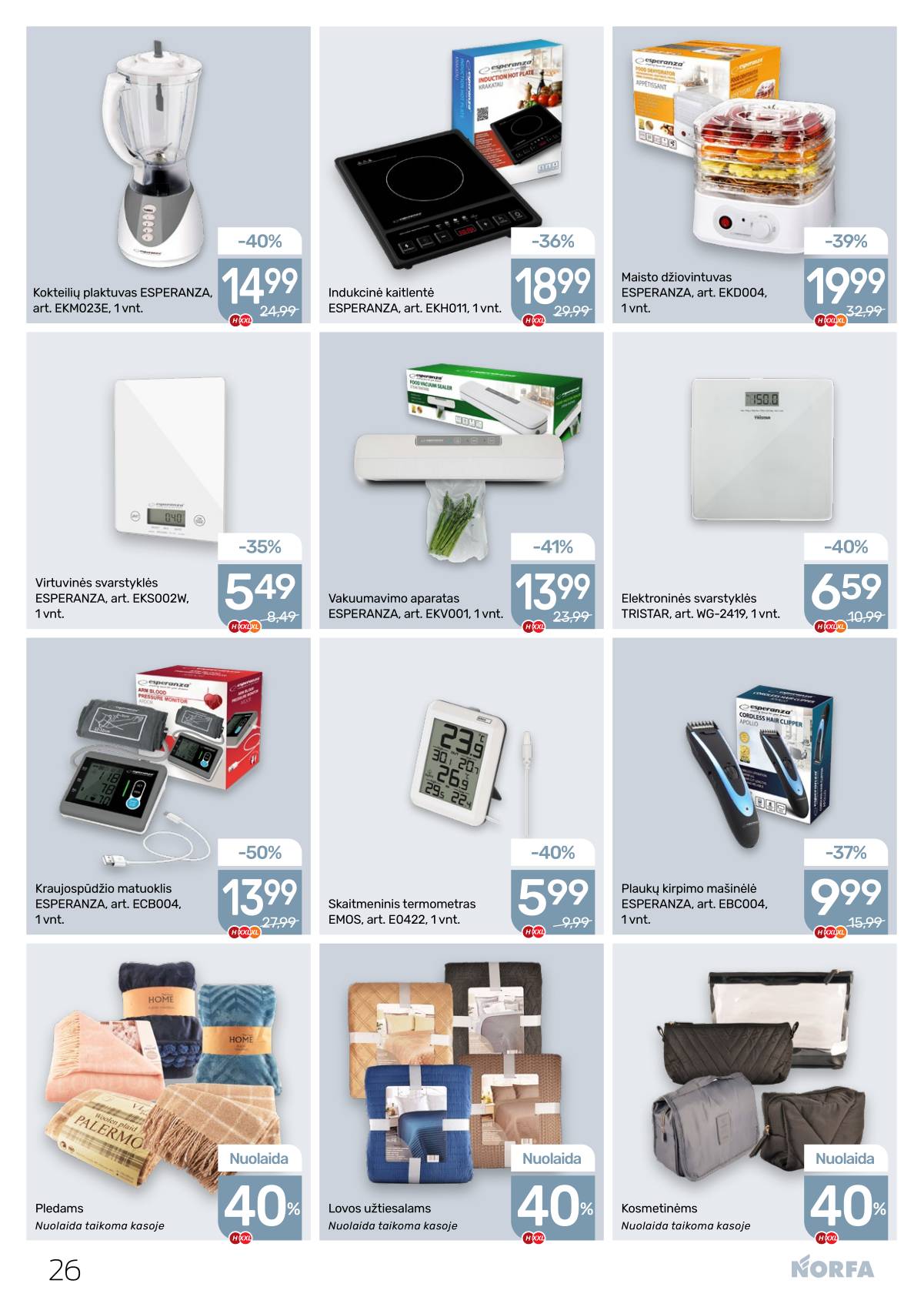 Norfa - NORFA Akcijų leidinys  Nr. 23 | 2025-10-30 - 2025-11-12 26 puslapis