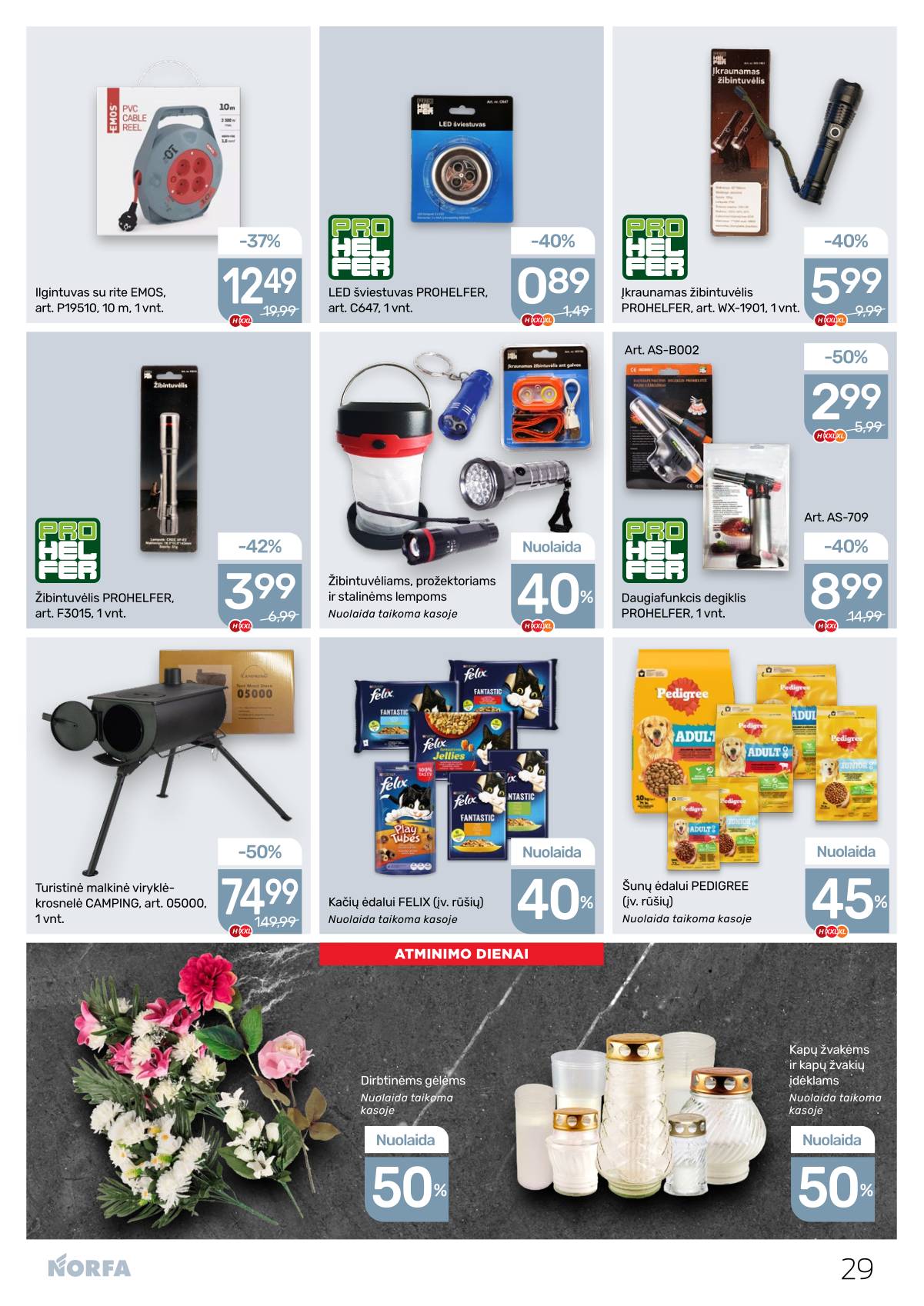 Norfa - NORFA Akcijų leidinys  Nr. 23 | 2025-10-30 - 2025-11-12 29 puslapis