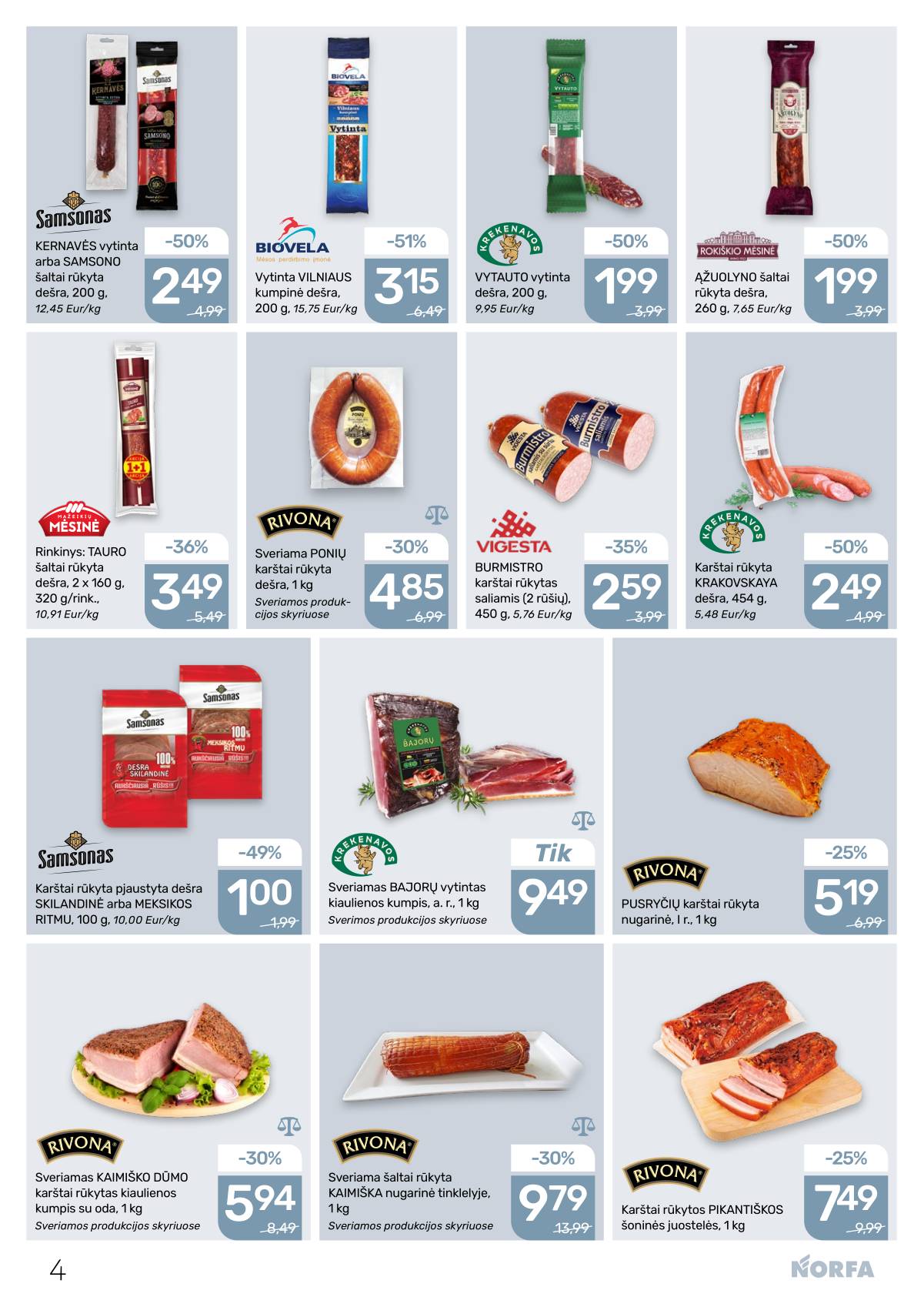 Norfa - NORFA Akcijų leidinys  Nr. 23 | 2025-10-30 - 2025-11-12 4 puslapis