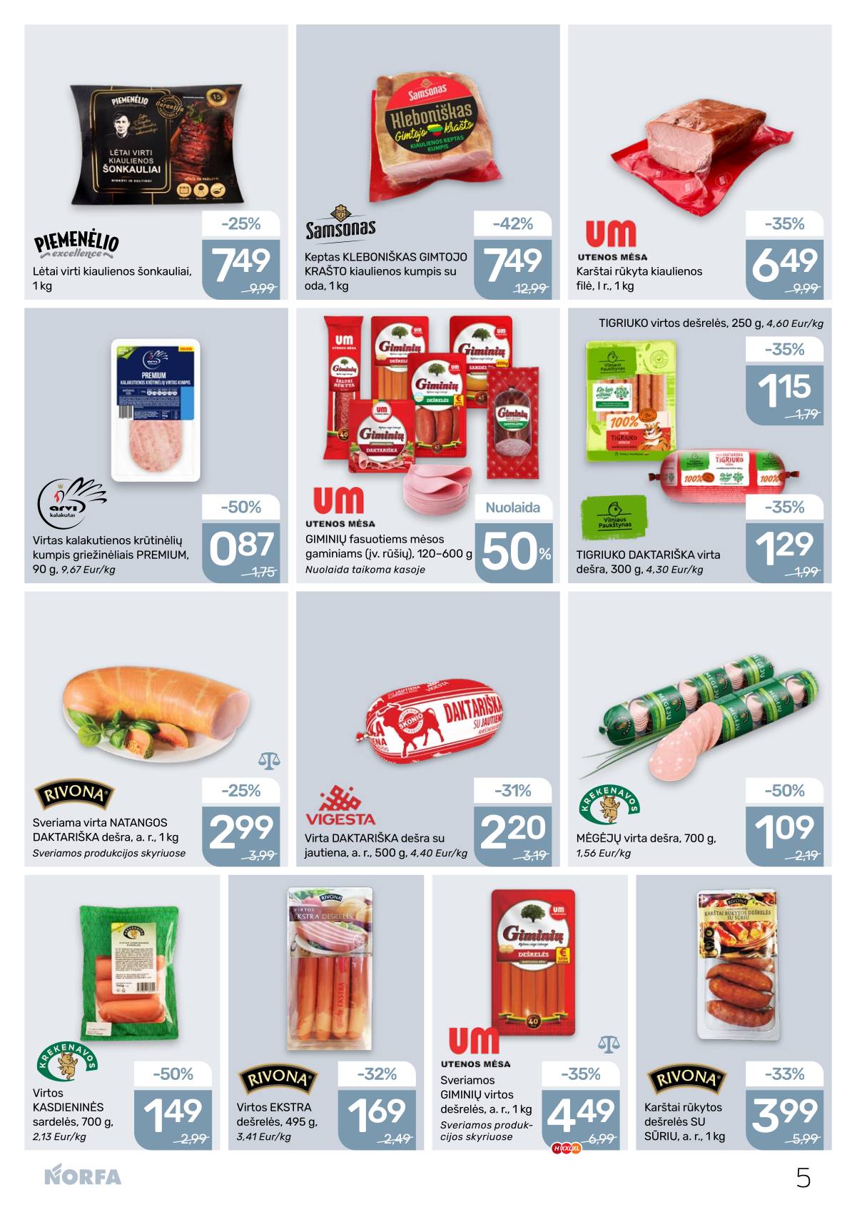 Norfa - NORFA Akcijų leidinys  Nr. 23 | 2025-10-30 - 2025-11-12 5 puslapis