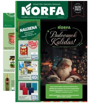 Norfa - Akcijų leidinys NORFA Nr. 24 (498) 2025-11-13 – 2025-11-26