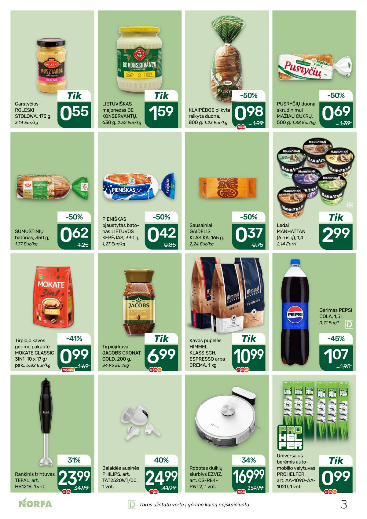 Norfa - Akcijų leidinys NORFA Nr. 24 (498) 3 puslapis