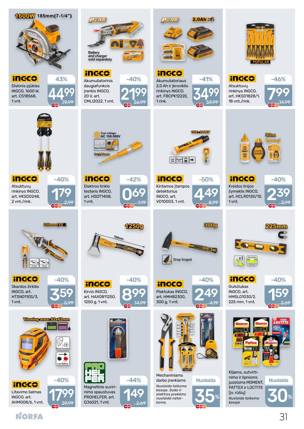 Norfa - Akcijų leidinys NORFA Nr. 24 (498) 31 puslapis