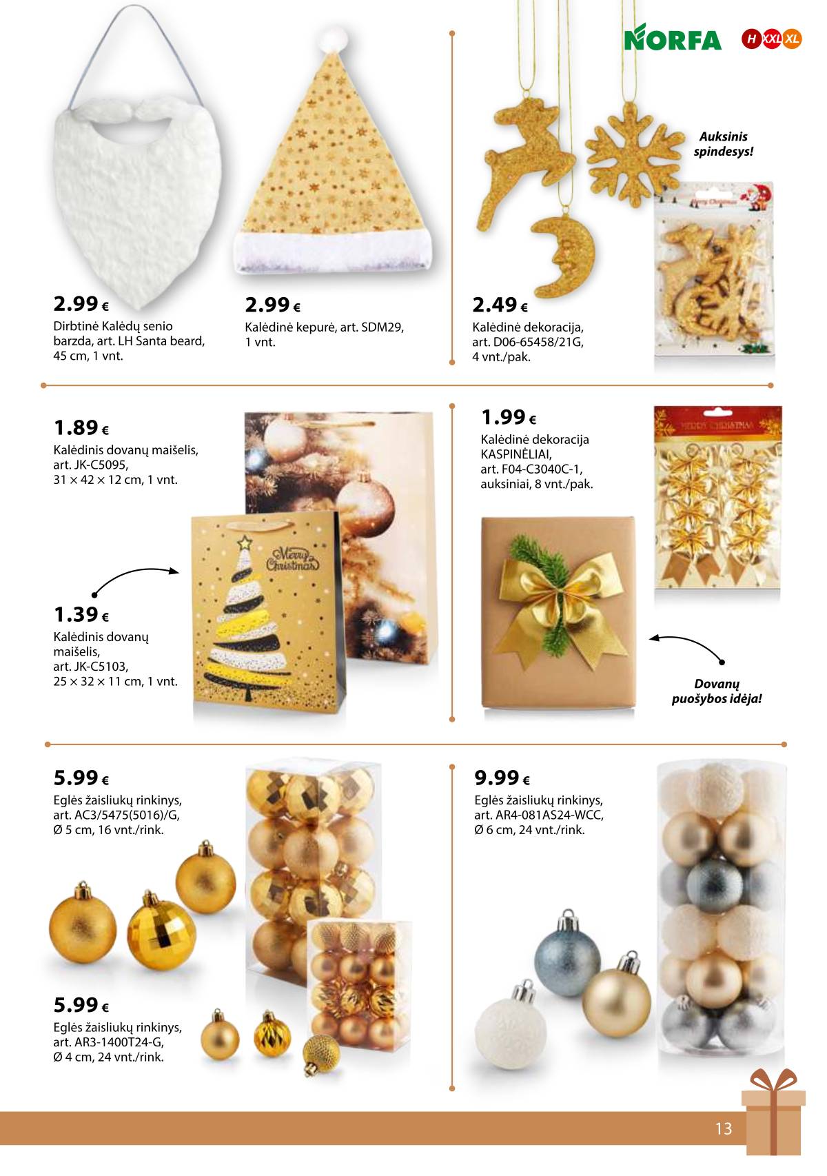 Norfa - IŠSIRINK SAVO KALĖDAS 13 puslapis