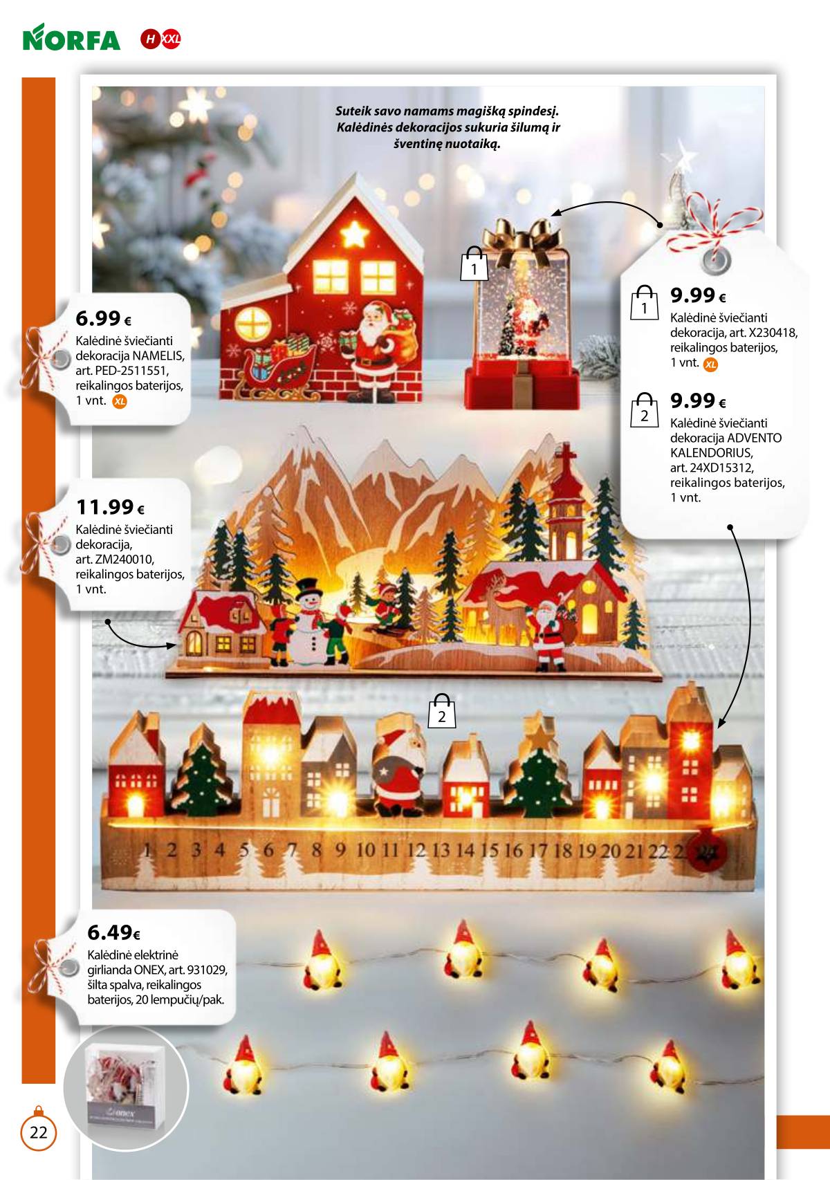 Norfa - IŠSIRINK SAVO KALĖDAS 22 puslapis