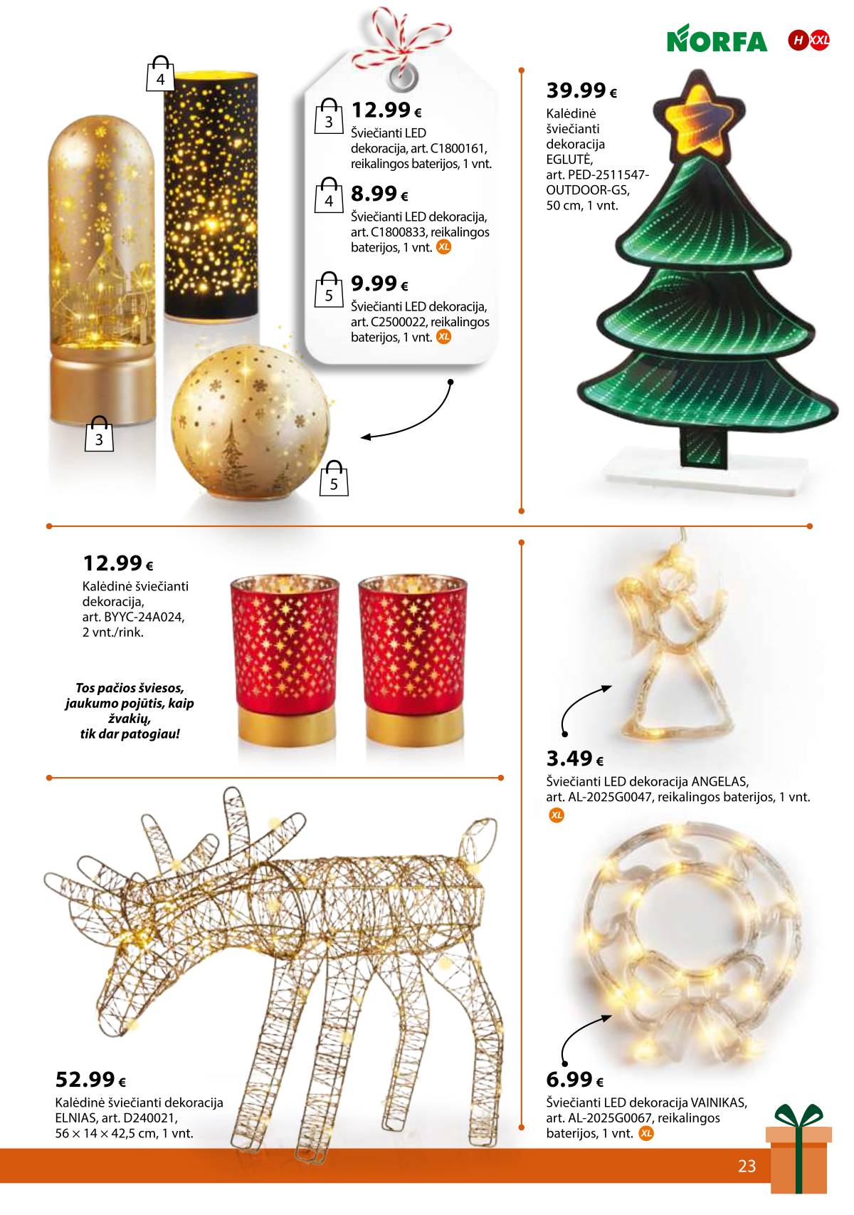 Norfa - IŠSIRINK SAVO KALĖDAS 23 puslapis
