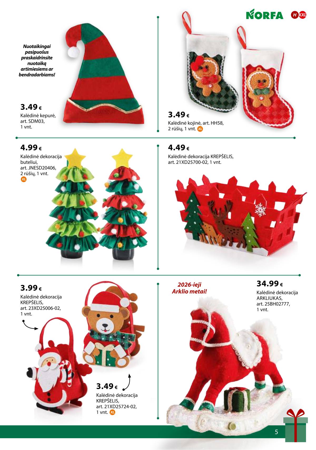 Norfa - IŠSIRINK SAVO KALĖDAS 5 puslapis