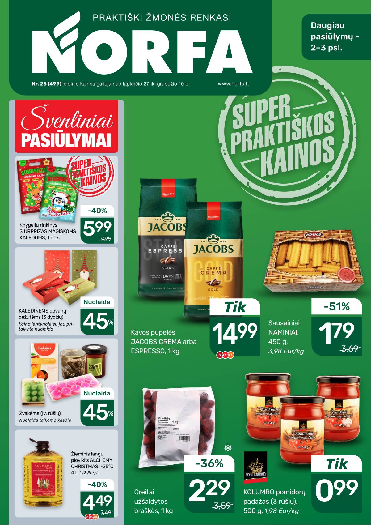 Norfa - Akcijų leidinys NORFA Nr. 25 (499) 1 puslapis