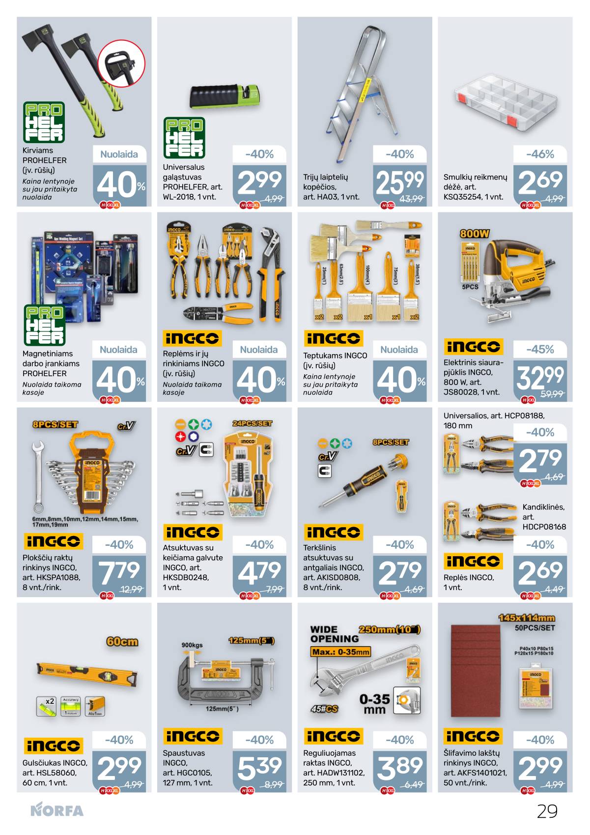 Norfa - Akcijų leidinys NORFA Nr. 25 (499) 29 puslapis