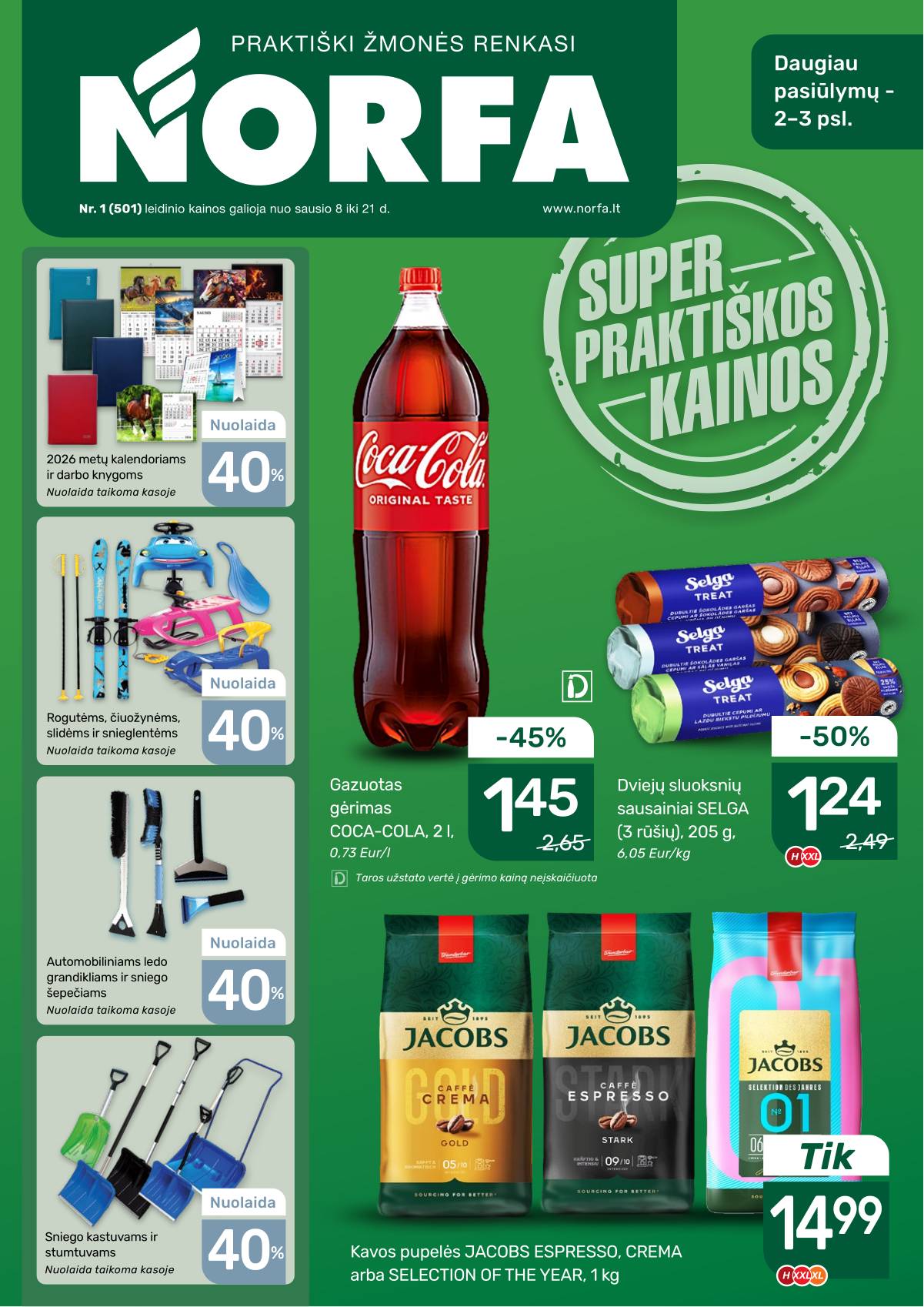 Norfa - NORFA Akcijų leidinys Nr. 1 (501) 1 puslapis