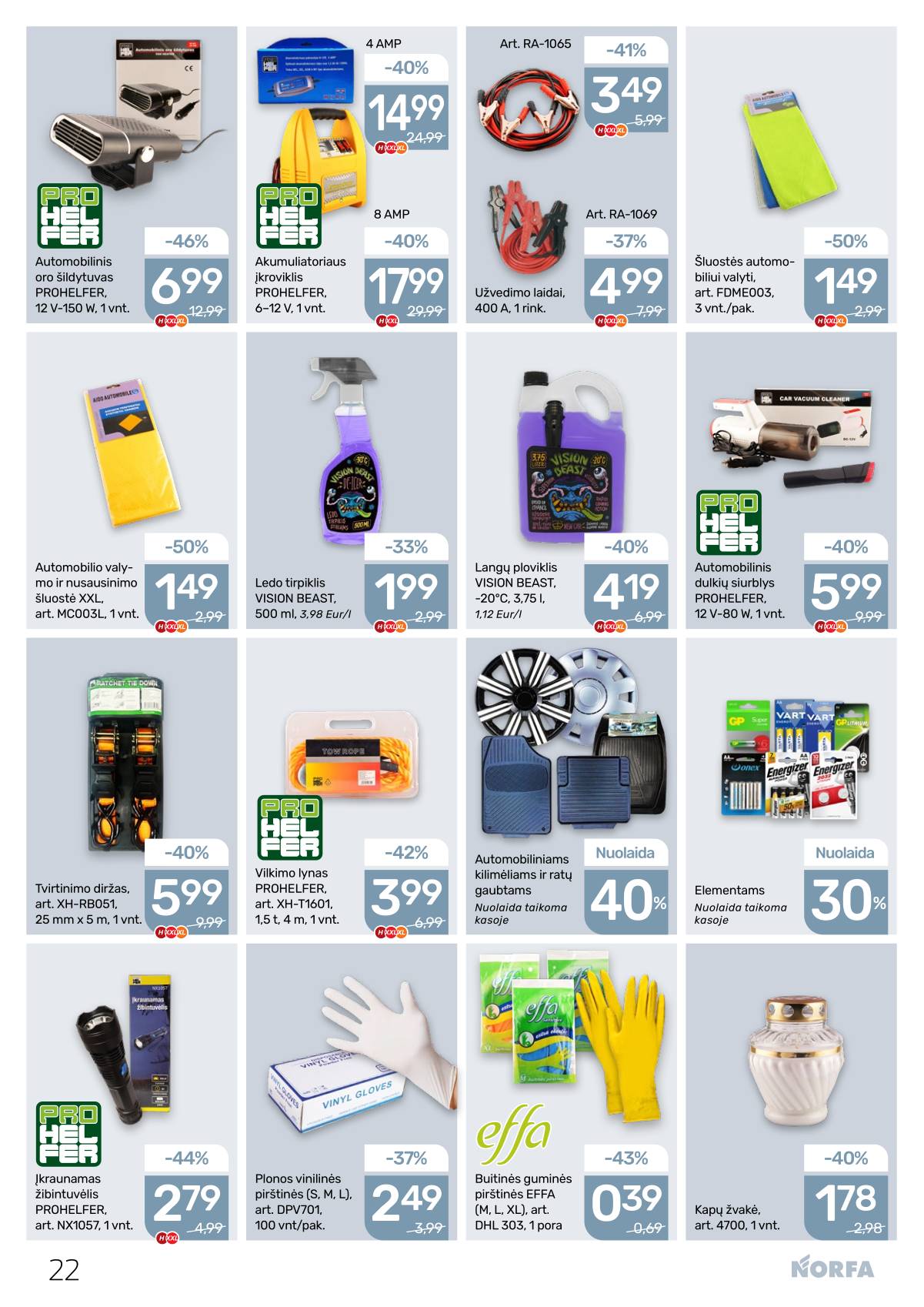 Norfa - NORFA Akcijų leidinys Nr. 1 (501) 22 puslapis