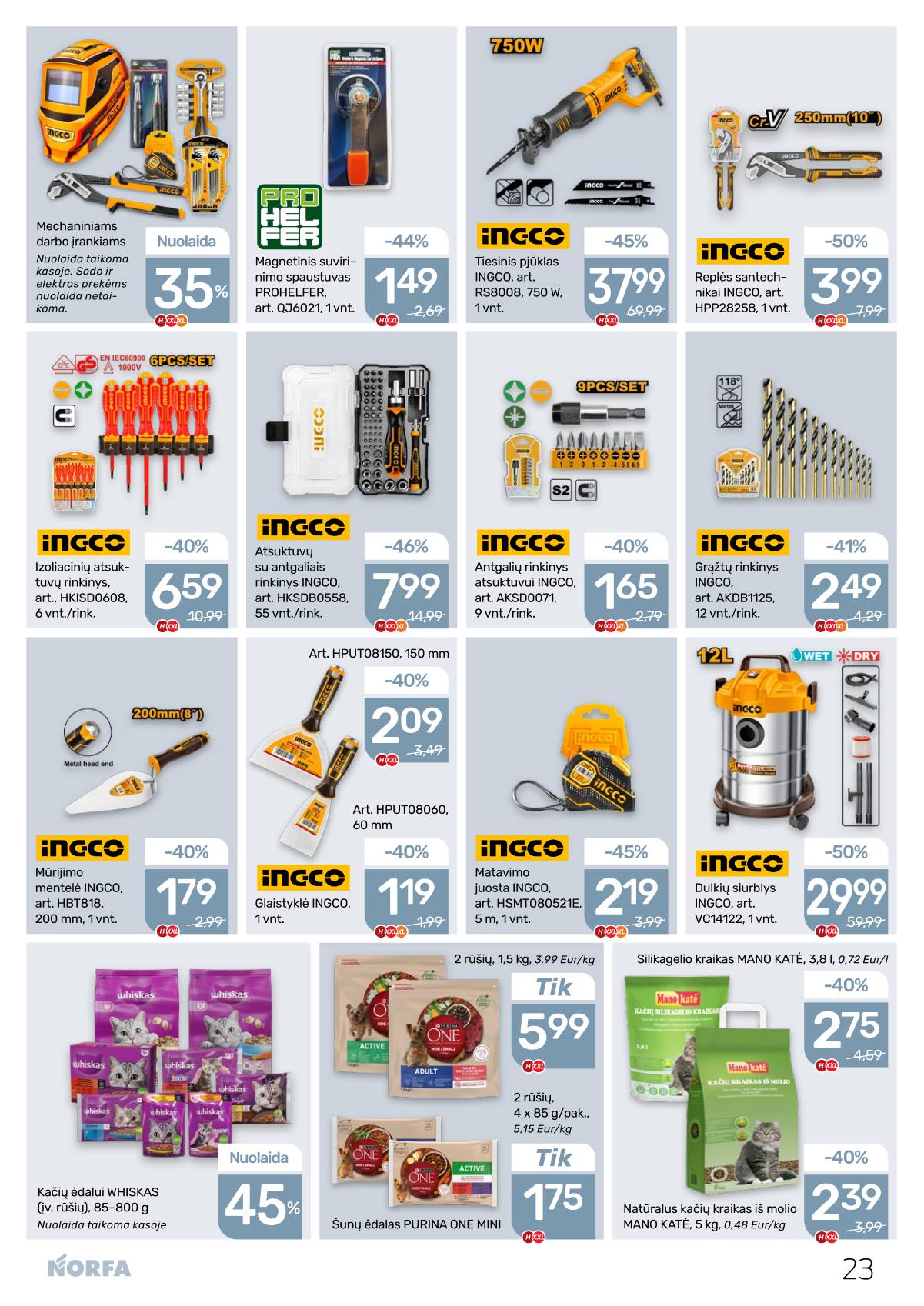 Norfa - NORFA Akcijų leidinys Nr. 1 (501) 23 puslapis